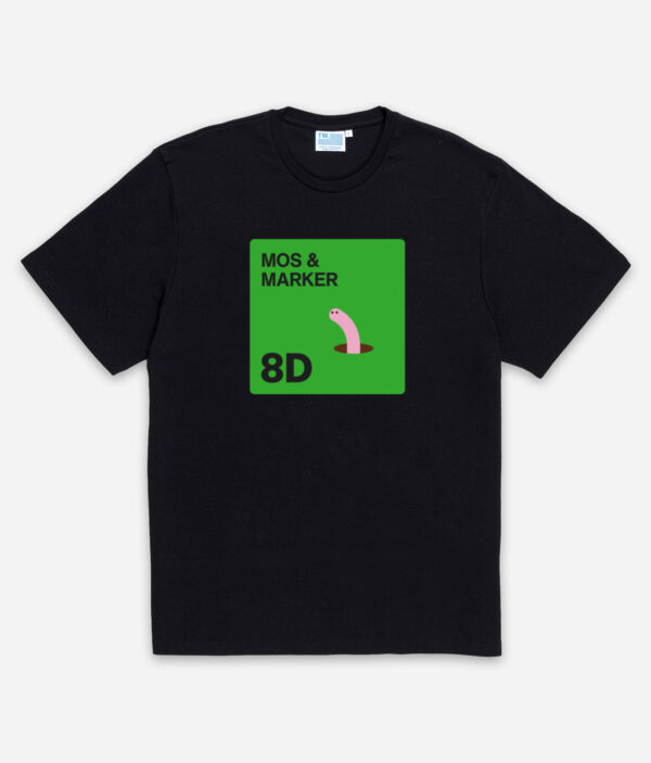 r8dio mos og marker tshirt black front