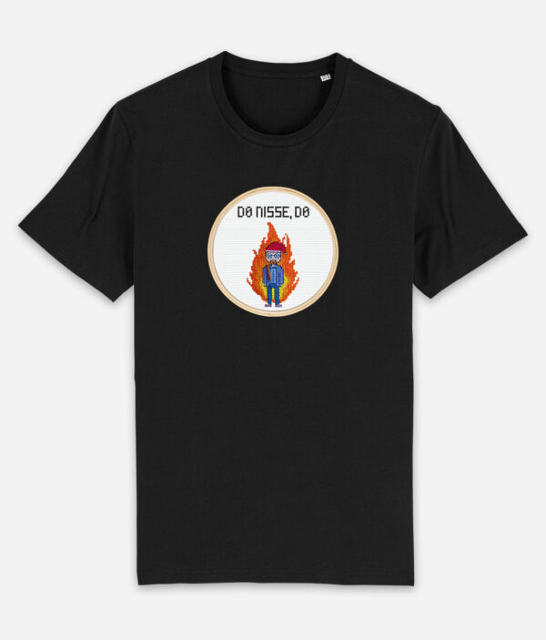 r8dio nisseafbraending tshirt black front