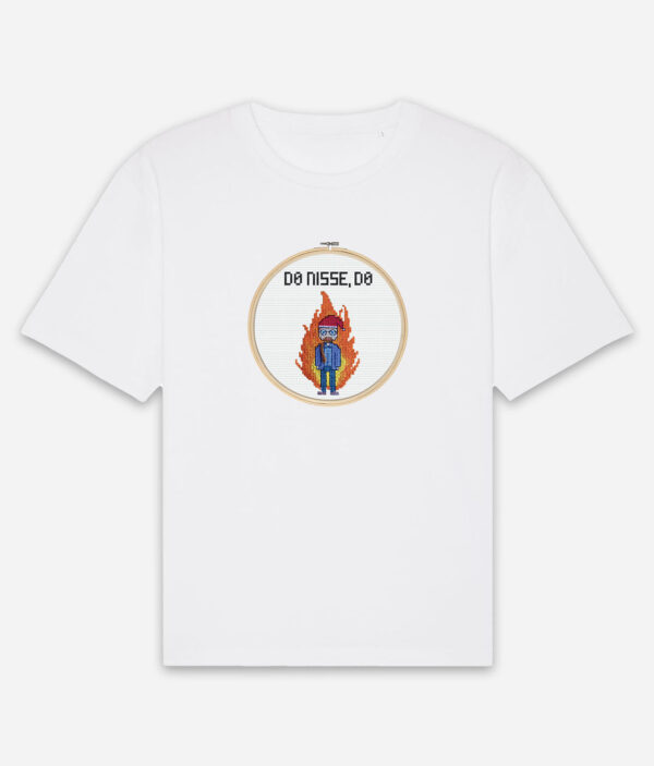 r8dio nisseafbraending tshirt white front