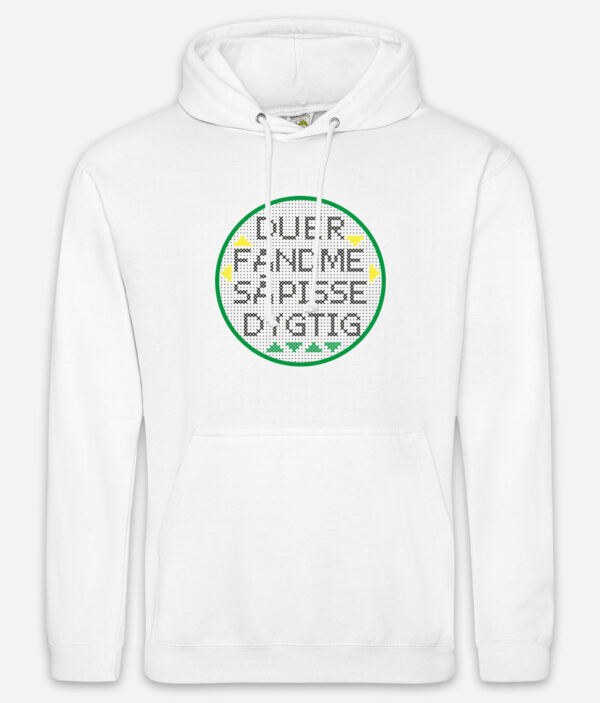 r8dio pisse dygtig hoodie white front1