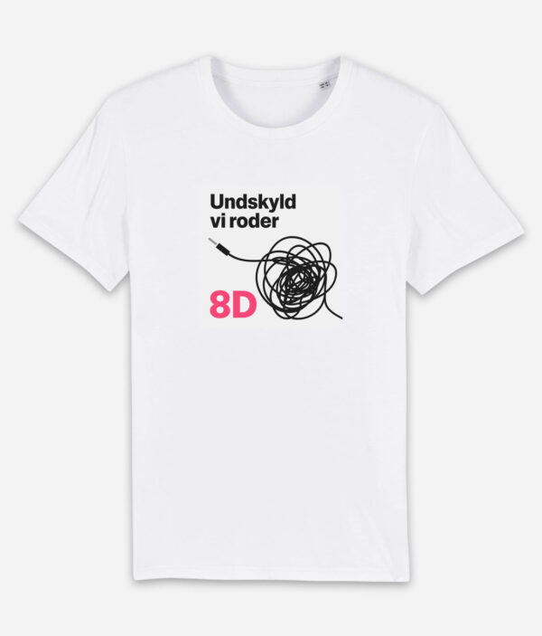 r8dio undskyld vi roder tshirt white front