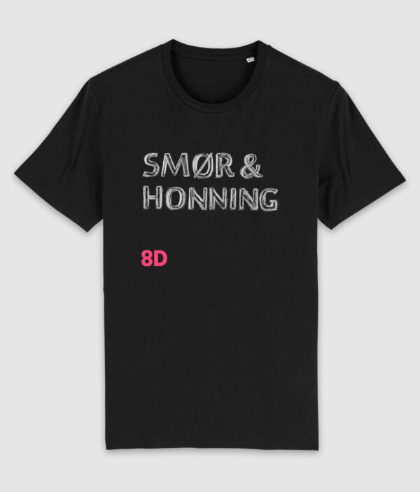r8dio smoer honning tshirt black front 1