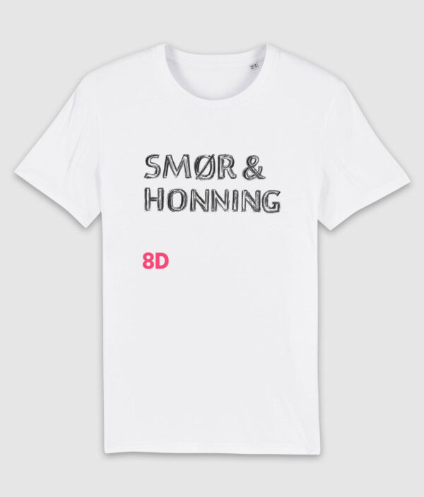 r8dio smoer honning tshirt white front 1