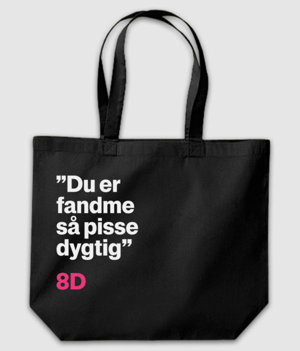 r8dio totebag pisse dygtig LEFT black