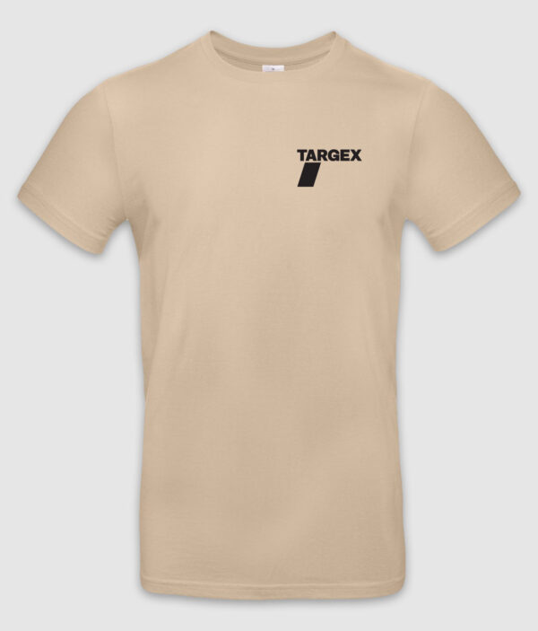 r8dio targex2 small tshirt sand front