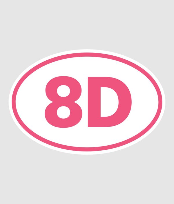 r8dio 8D bumbersticker